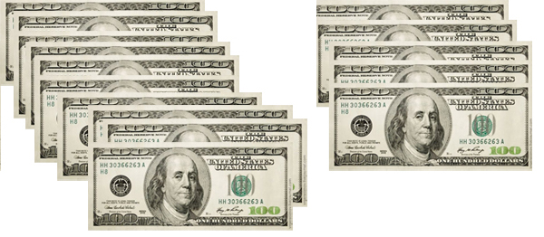 A bunch of hundred dollar bills